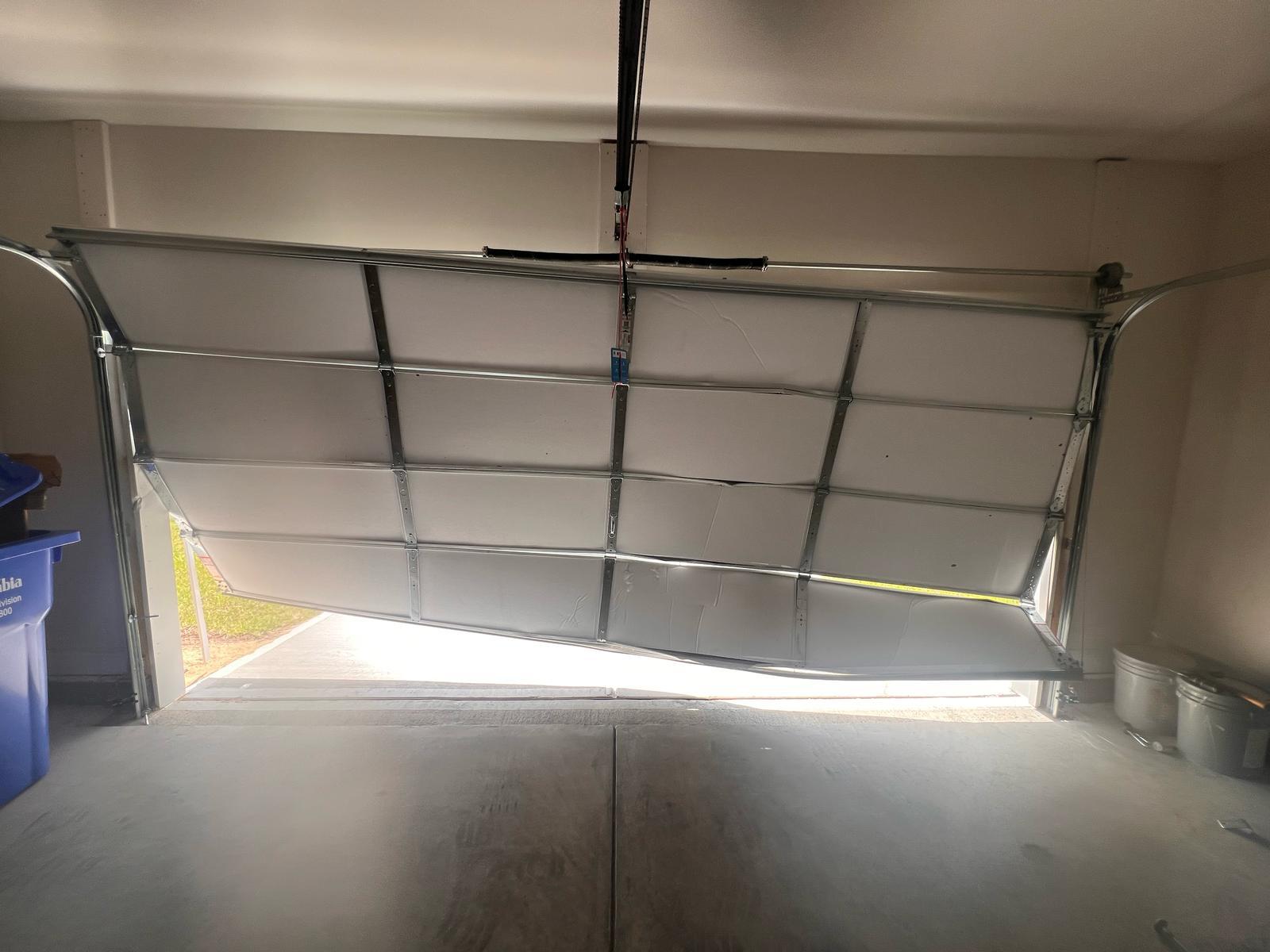 Off-track door interior